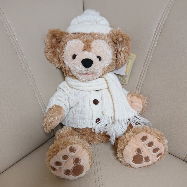 希少】ディズニー ディズニーベア ダッフィー 初期 白タグ ビーズ 中国