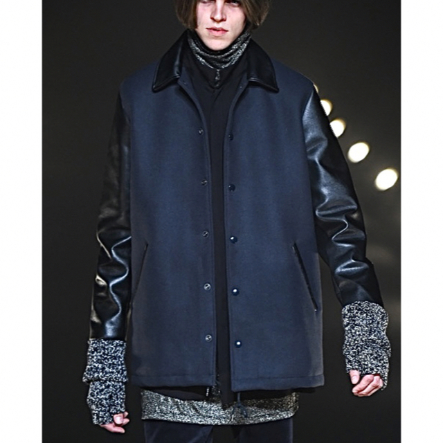 LAD MUSICIAN - LAD MUSICIAN ／ 袖レザー コーチ スタジャンの通販 by