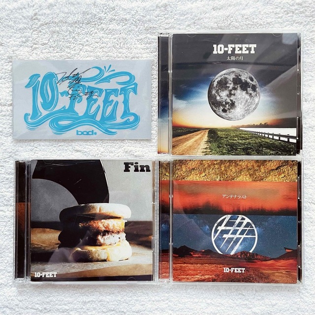 10-FEET テンフィート CD3枚セット タクマサイン入りステッカー付きの