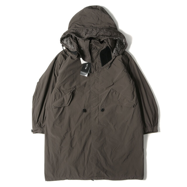 ATON - ATON エイトン コート フード付き モッズコート AIR VENTILE