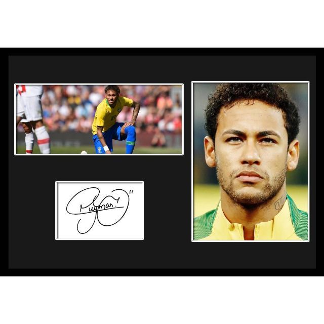 Neymar/ネイマール/サインプリント&証明書付きフレーム/ディスプレイ6c