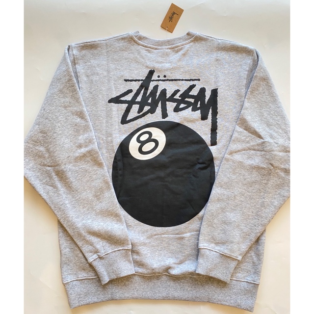 STUSSY - 【Sサイズ】新品 タグ付き stussy 8ボール スウェット グレー