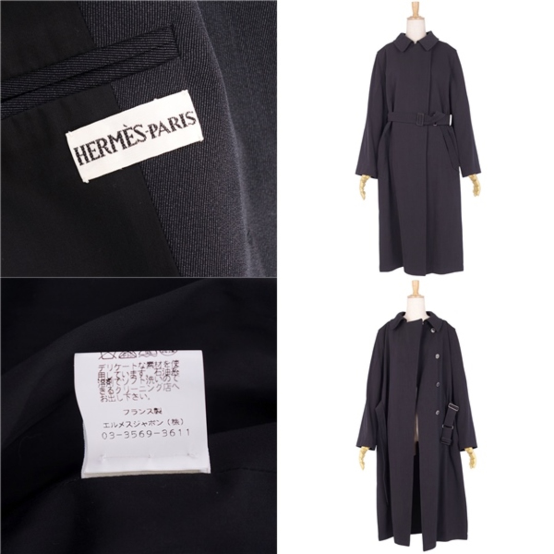 HERMES - 極美品 エルメス HERMES コート マルジェラ期 ベルト付き