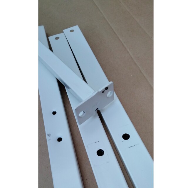 IKEA - IKEA LERBERG 2台セット レールベリ 架台 テーブル 脚 白の通販