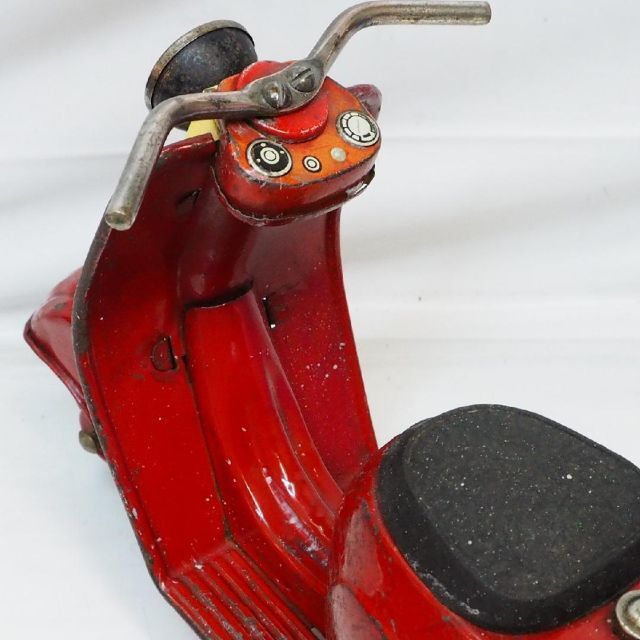 BANDAI - 萬代屋【新三菱工業シルバーピジョン赤 動作不良】tinブリキ