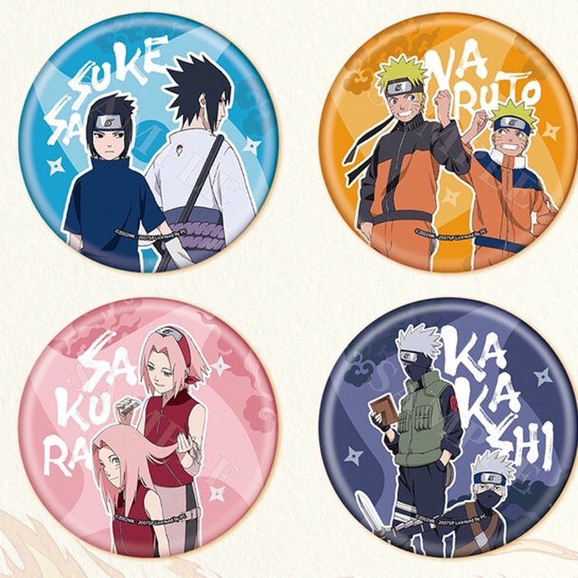 ナルト疾風伝 NARUTO◎中国販売 20周年 ホログラム バッジの通販 by 全