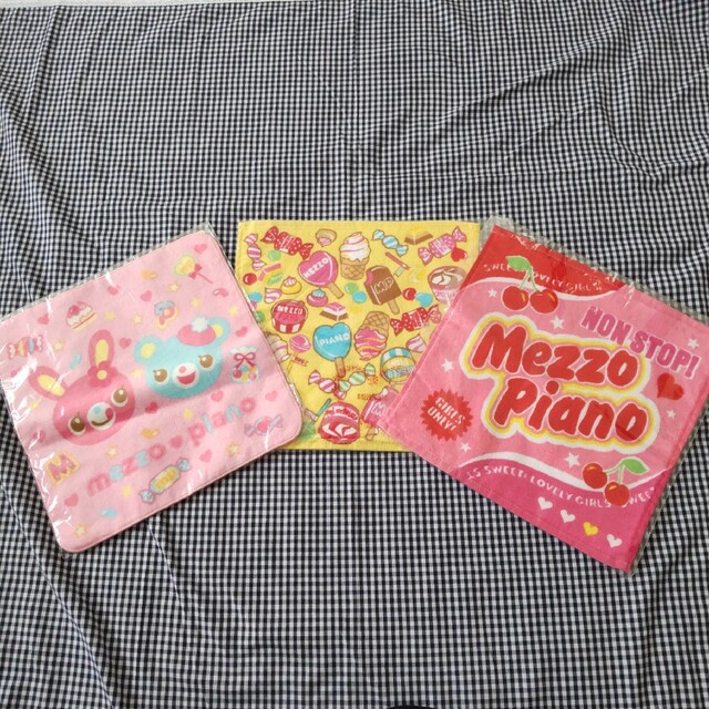 mezzo piano - 未使用☆メゾピアノ☆ミミポポちゃん他ハンドタオル3枚