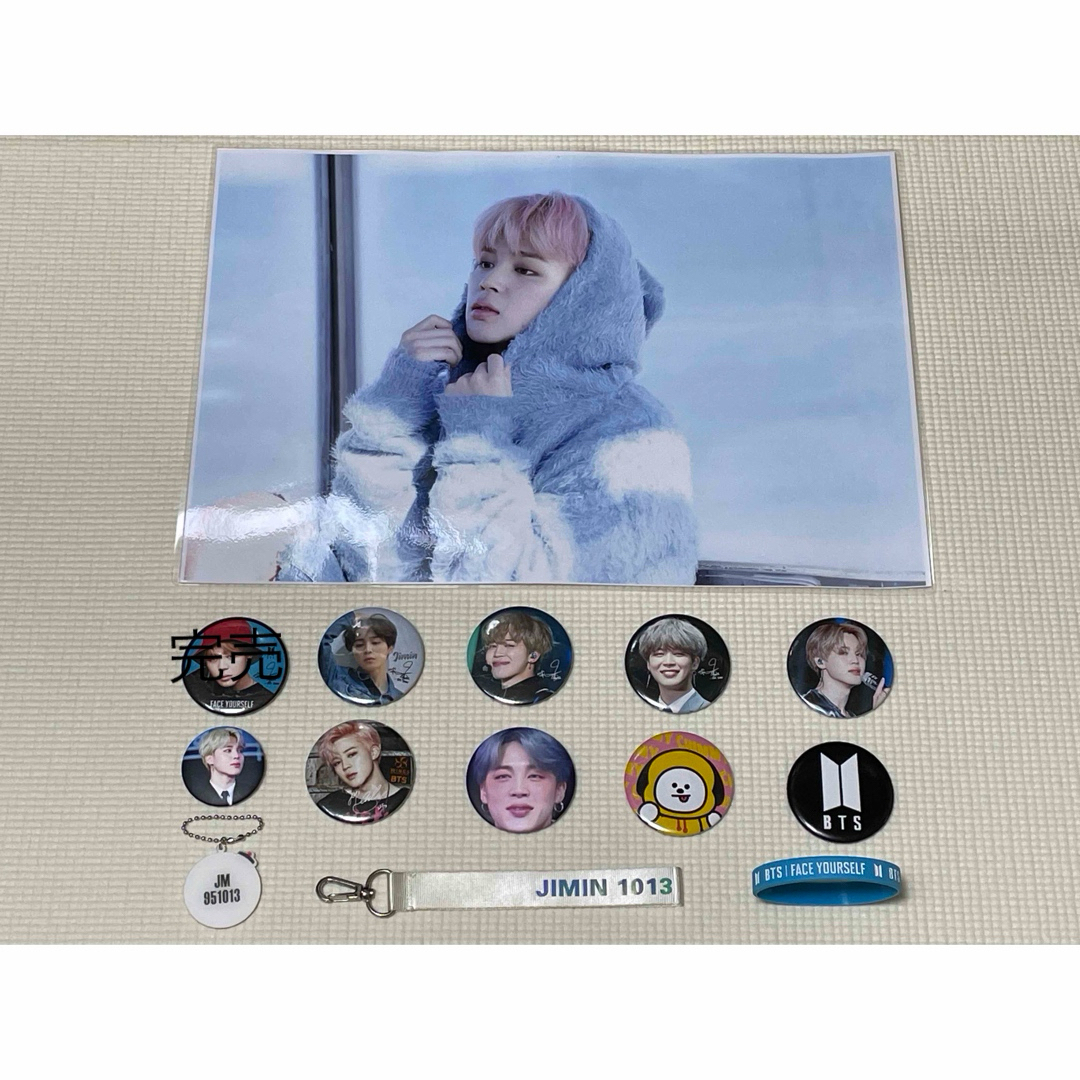 防弾少年団(BTS) - 【BTS】JIMIN ジミン 特大A3フォトカード 缶バッジ