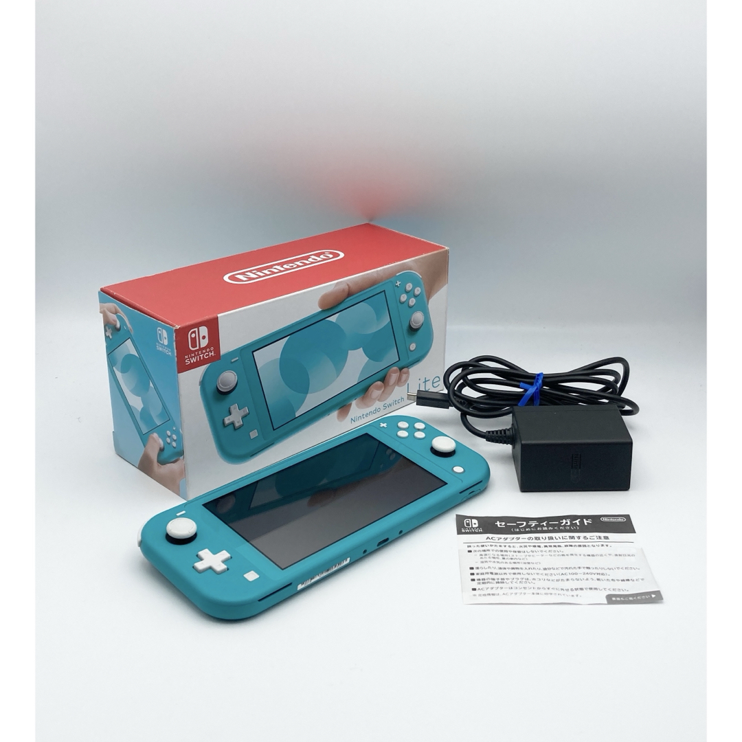 中古ケース付Nintendo Switch Lite 人気のターコイズカラー 人気商品