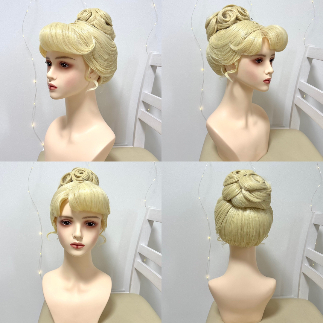 確認用、シンデレラ、dハロ、ディズニー仮装、シンデレラウィッグの