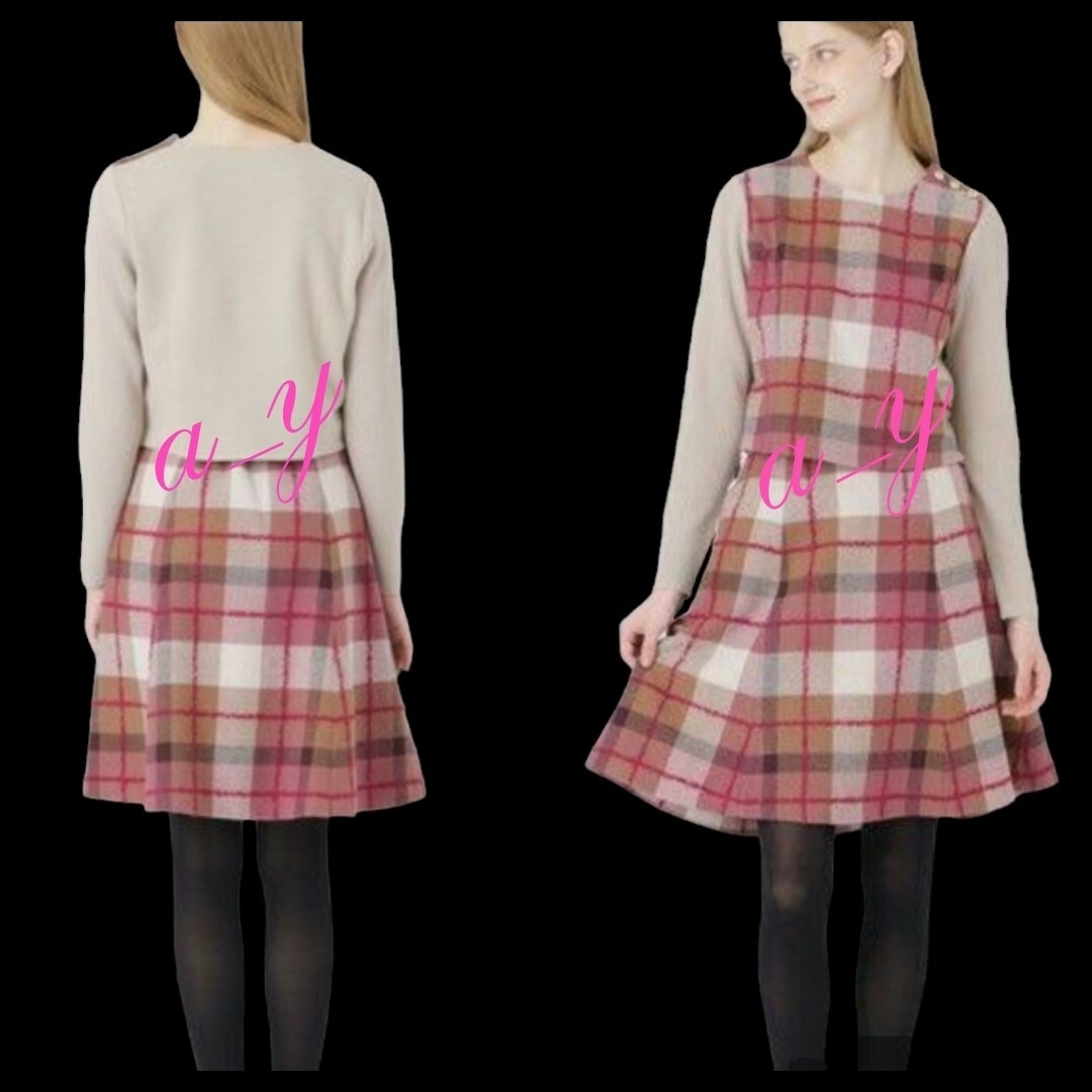 原宿本店限定】状態良好クレストブリッジチェックループヤーンツイード