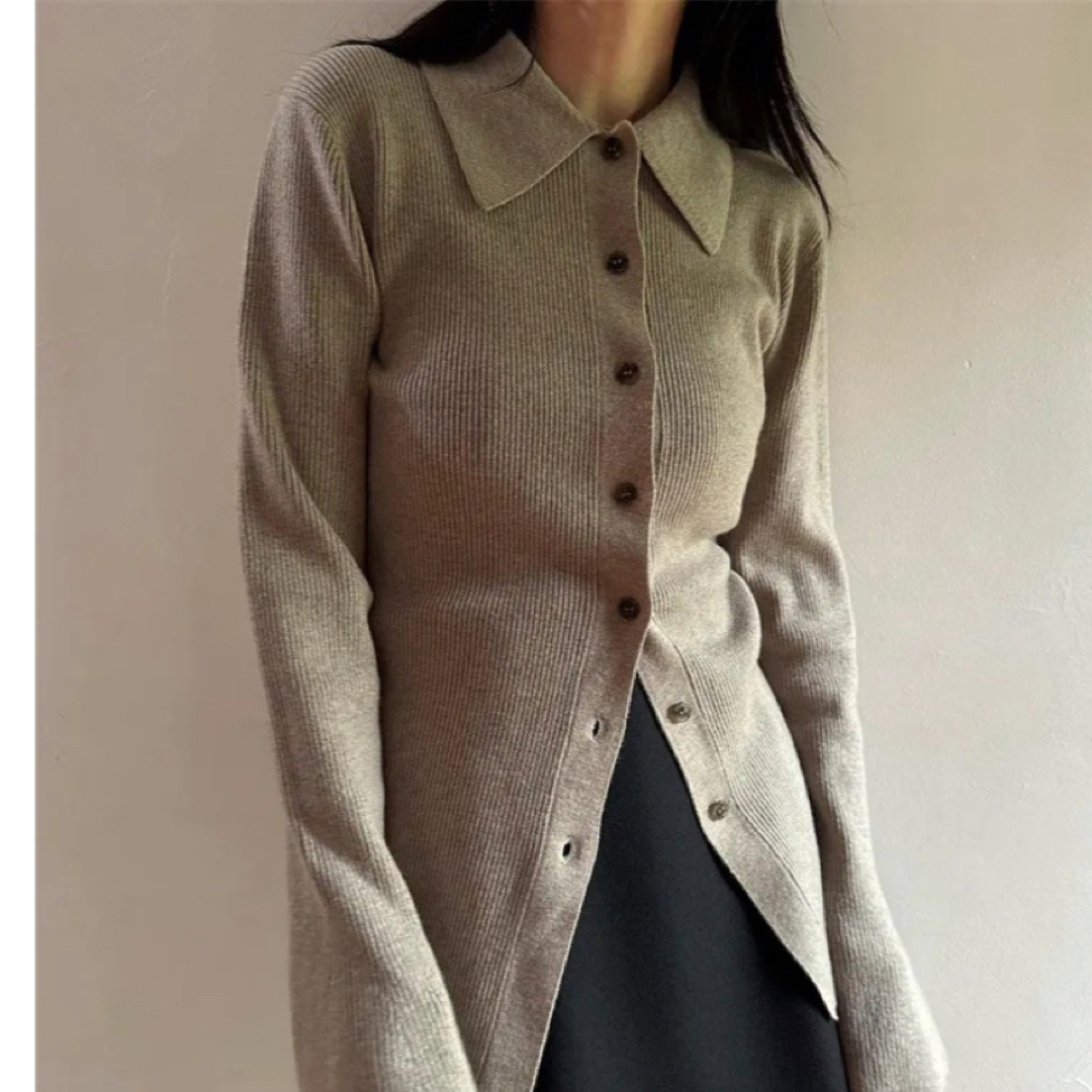 CLANE - 専用 CLANE COLLAR RIB CARDIGAN BEIGEの通販 by ayapowa's