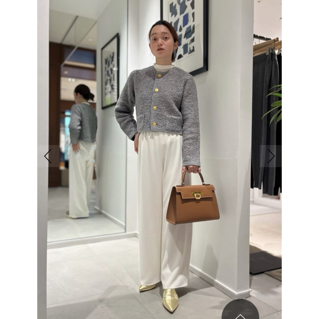 TOMORROWLAND - ムートン クルーネックカーディガンの通販 by RiKO's