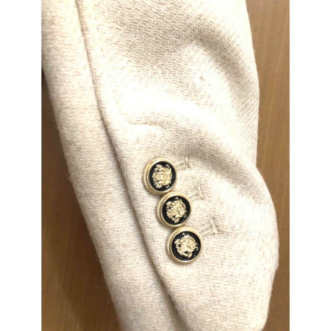 ZARA - ZARA クロップド ダブルブレスト ウールブレンドコートMサイズ