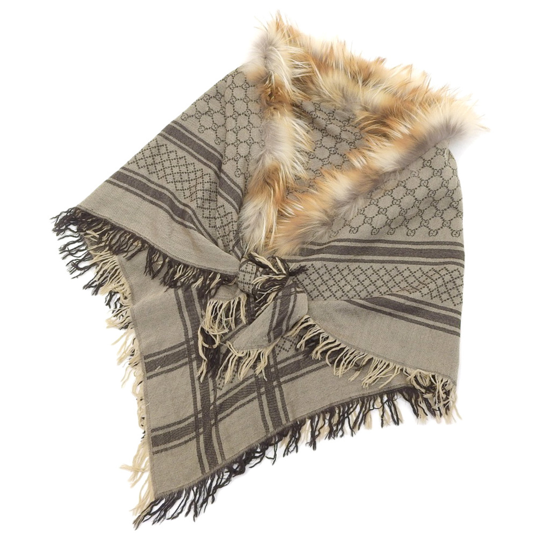 GUCCI - 【本物保証】 グッチ GUCCI GG柄 ストール コットン100