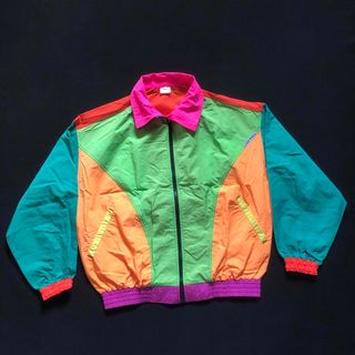 ART VINTAGE - USA製 JAMS WORLD HONOLULU マルチカラー ナイロンjktの