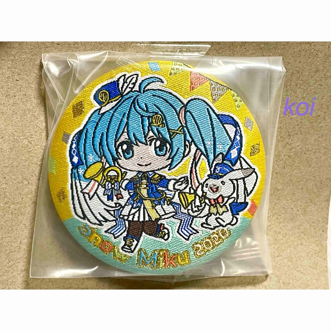 初音ミク 布製缶バッジ SNOW MIKU 2020 缶バッジの通販 by koi Shop