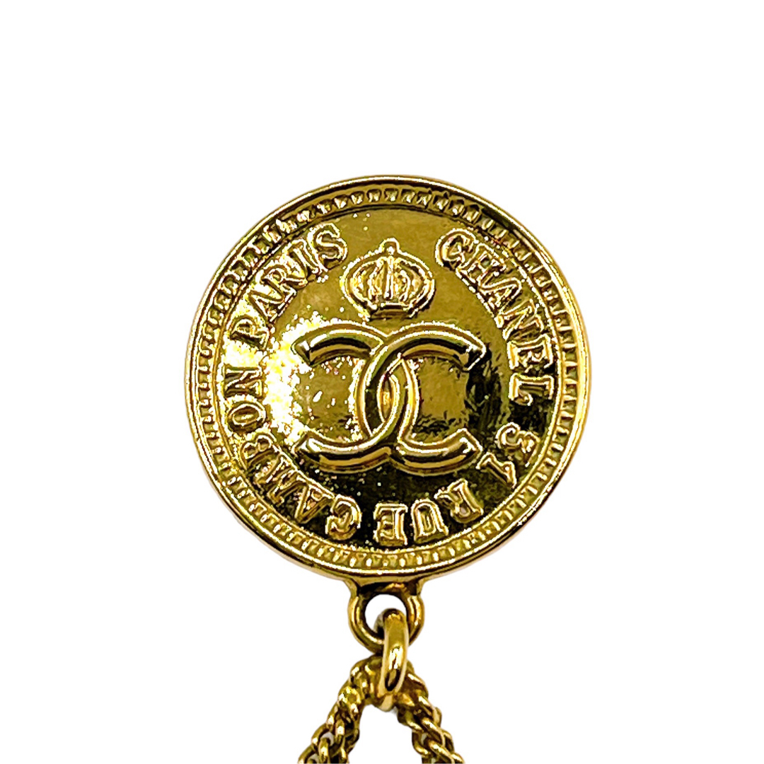 CHANEL - 美品 シャネル GP マトラッセ バック ココマーク ブローチ 金