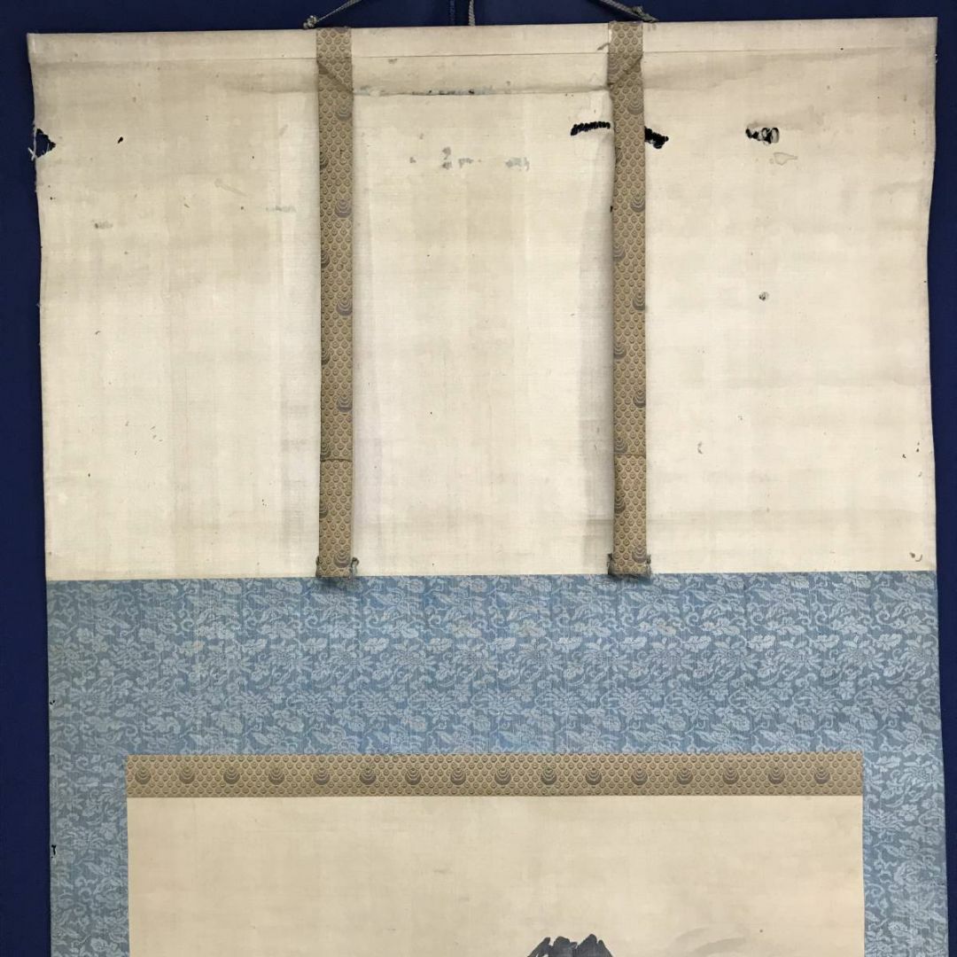 模写/谷文晁/富士山図/富嶽図/富岳図/富峰図/横物/掛軸☆宝船☆AE-218