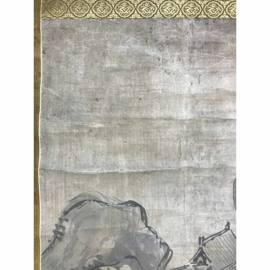 谷文晁/山水人物図/山水図/楼閣山水図/古画/掛軸☆宝船☆AE-132の通販