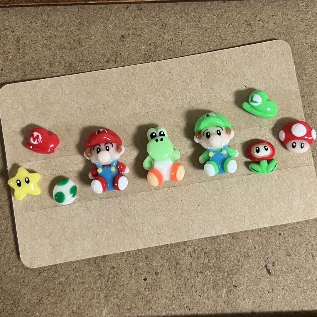 任天堂 - 3dネイルパーツ オーダー【ベビーマリオ ルイージ ヨッシー
