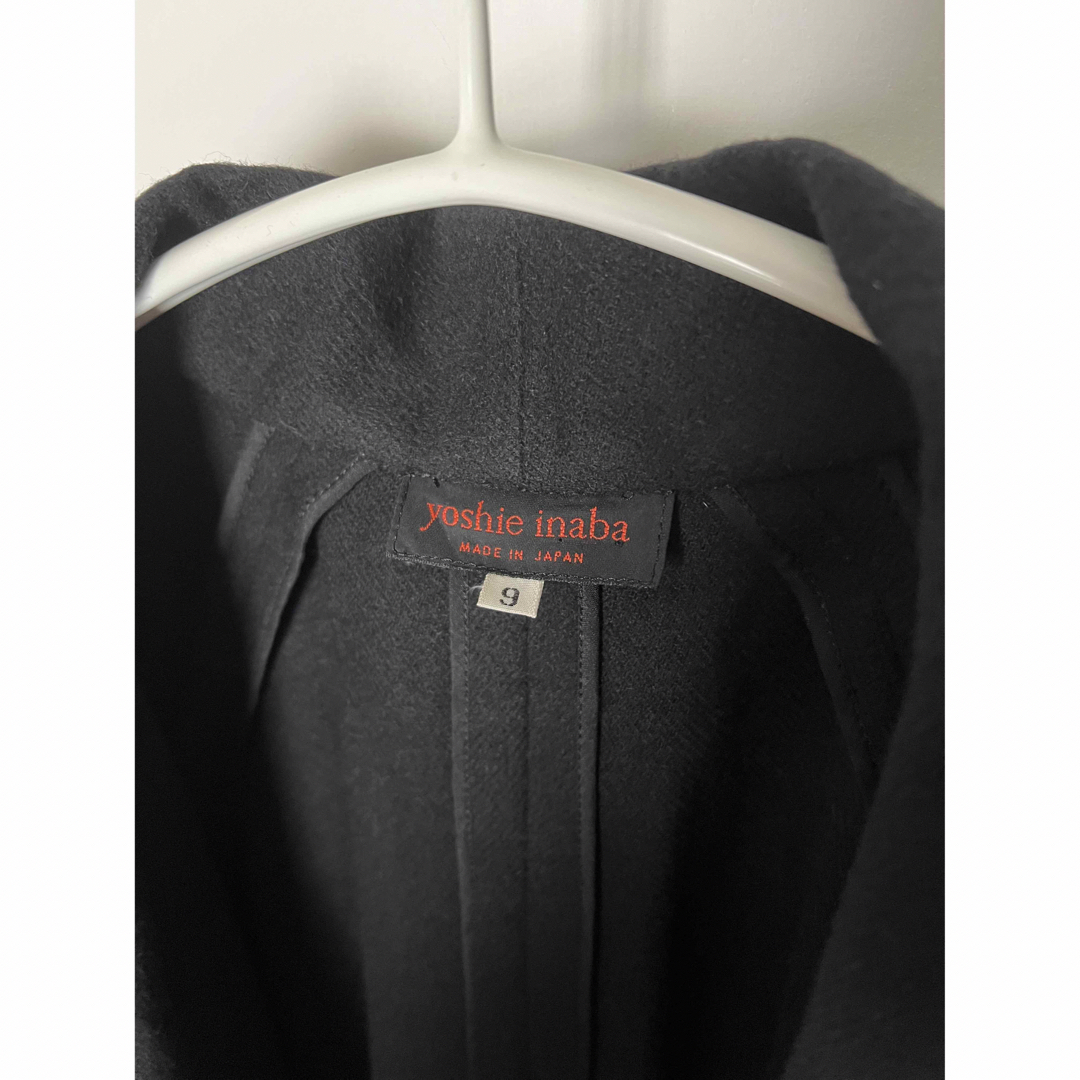 L'EQUIPE - yoshie inaba カシミヤ100% コート カーディガン 黒の通販