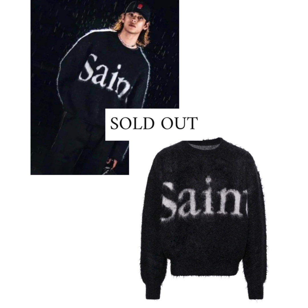 READYMADE - SAINT MXXXXXX セントマイケル ロゴインターシャ セーター