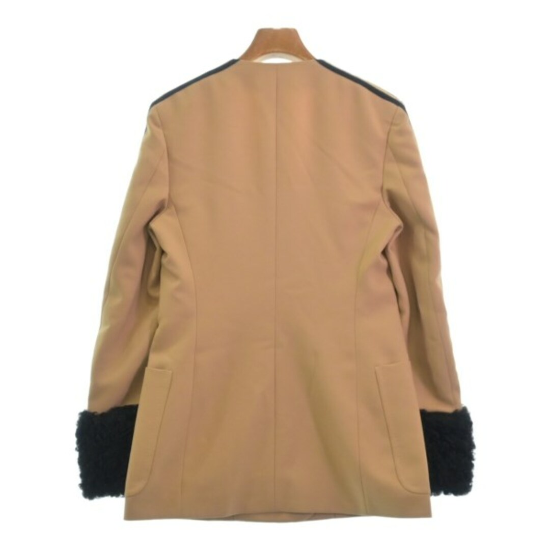GUCCI - GUCCI グッチ ノーカラージャケット 38(M位) ベージュ 【古着