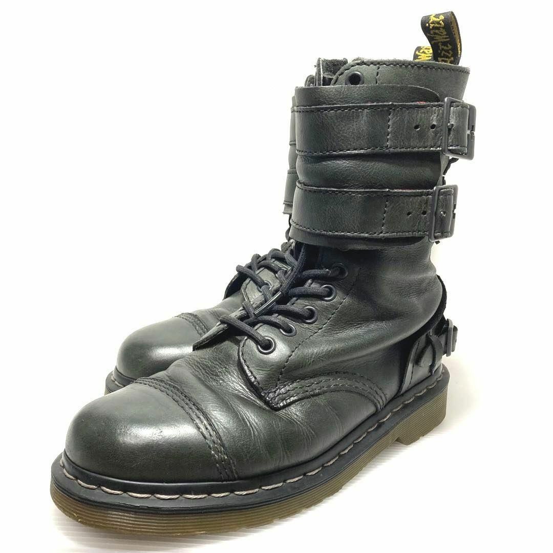 Dr.Martens - 【希少】ドクターマーチン ブーツ VARDEN ベルト 本革 黒