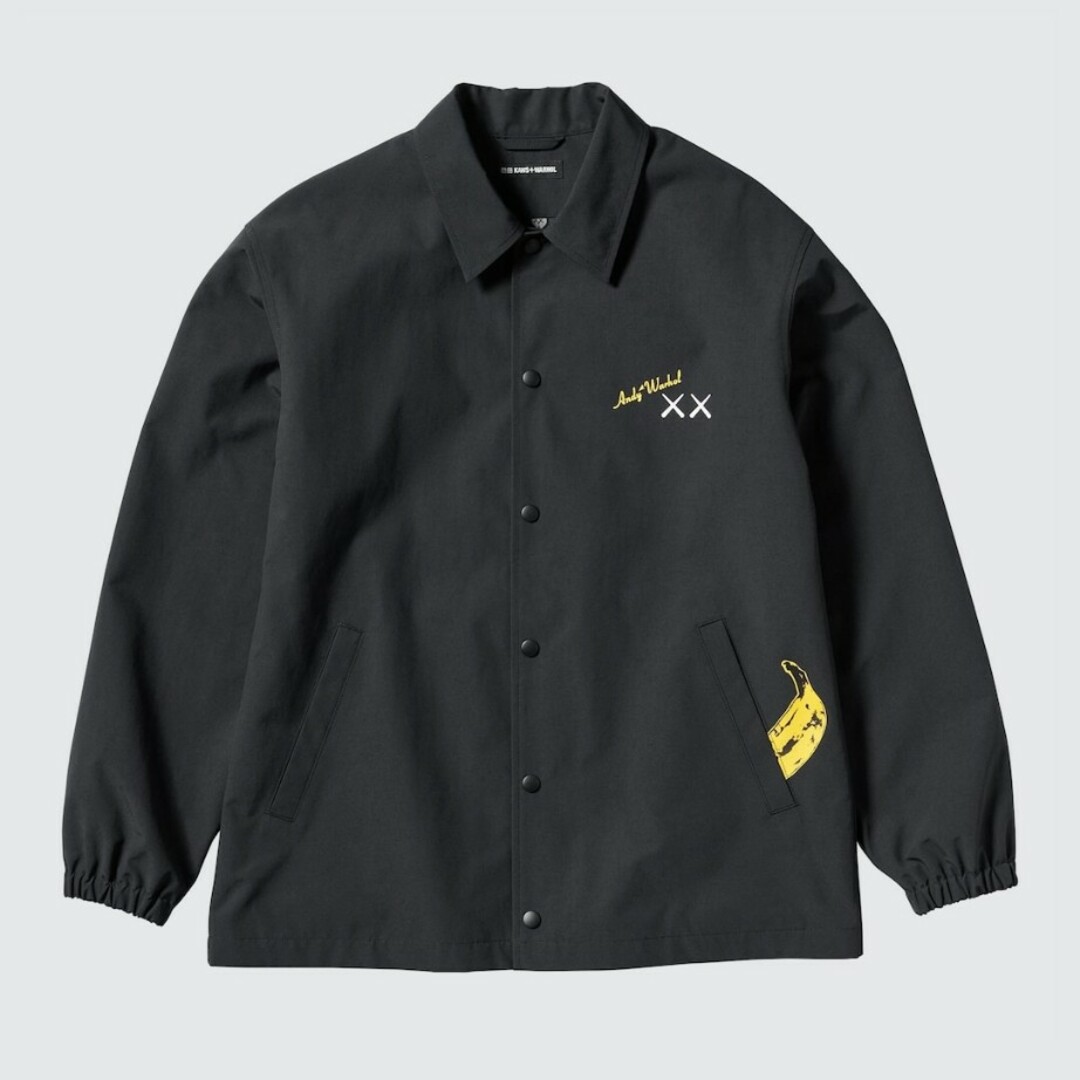 UNIQLO - KAWS + Warhol カウズ ＋ ウォーホル UT コーチジャケットの