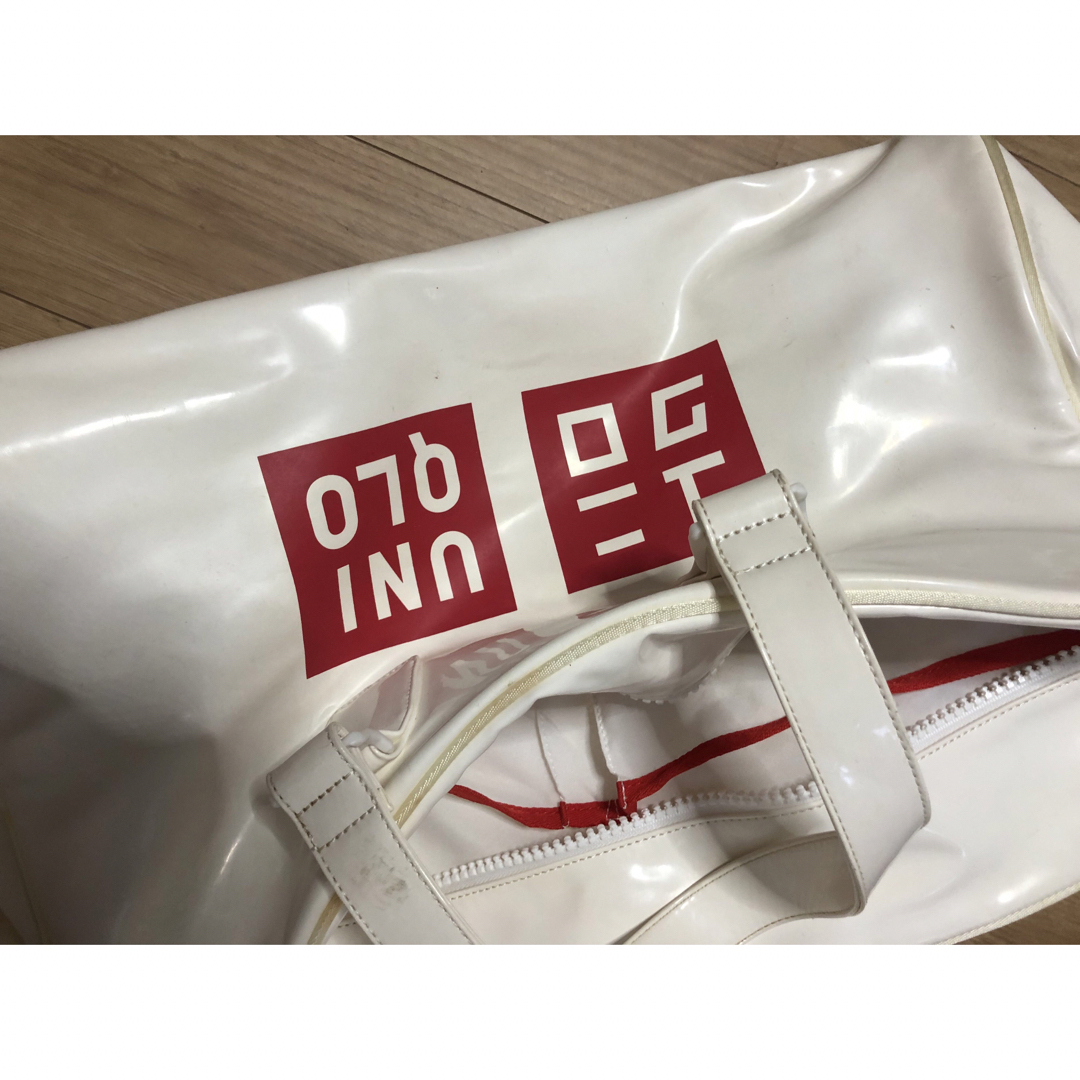 UNIQLO - ユニクロ 錦織圭 テニス エナメルバッグ ボストンバッグ 白の