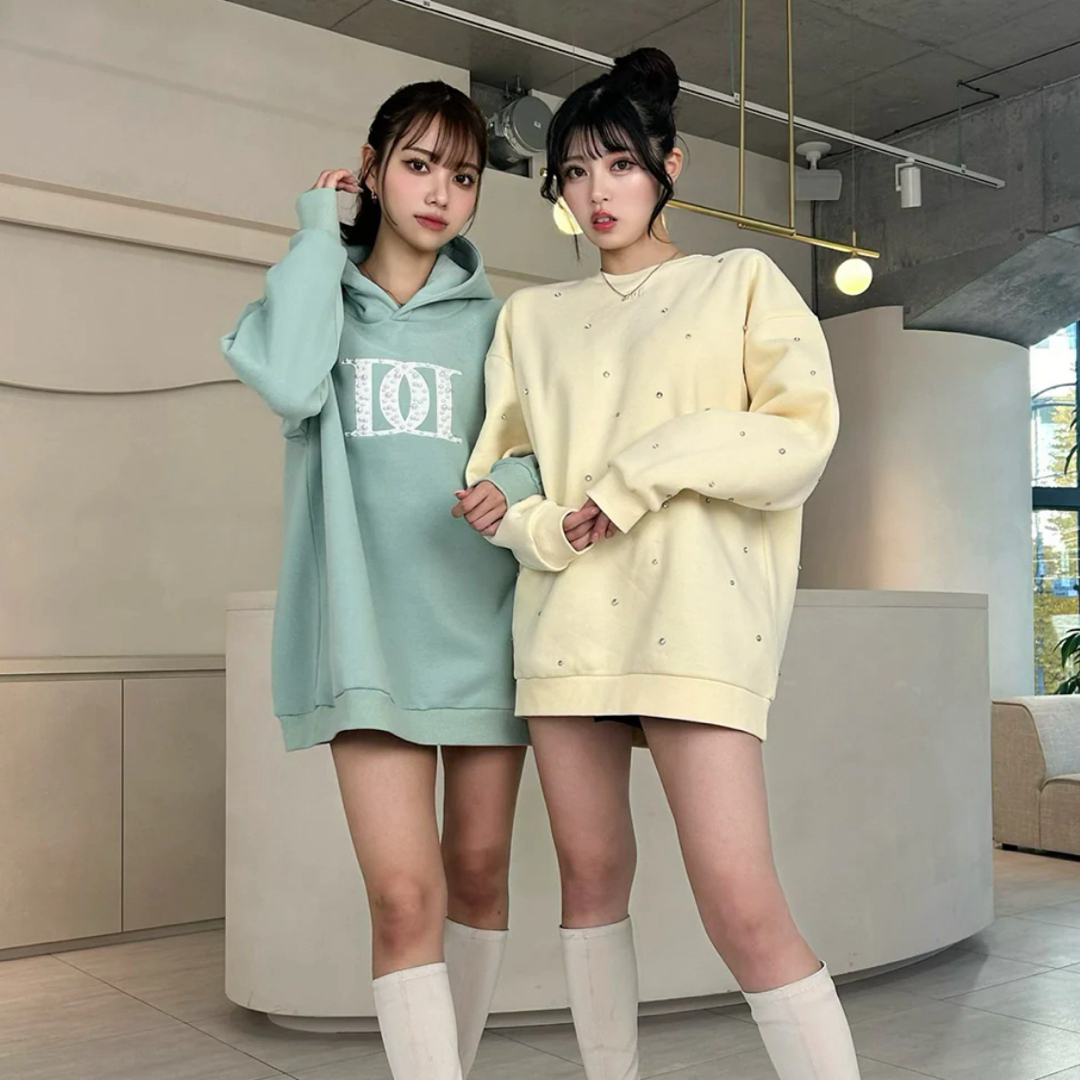 Darich - Darich ランダムビジュースプリングプルオーバ yellowの通販