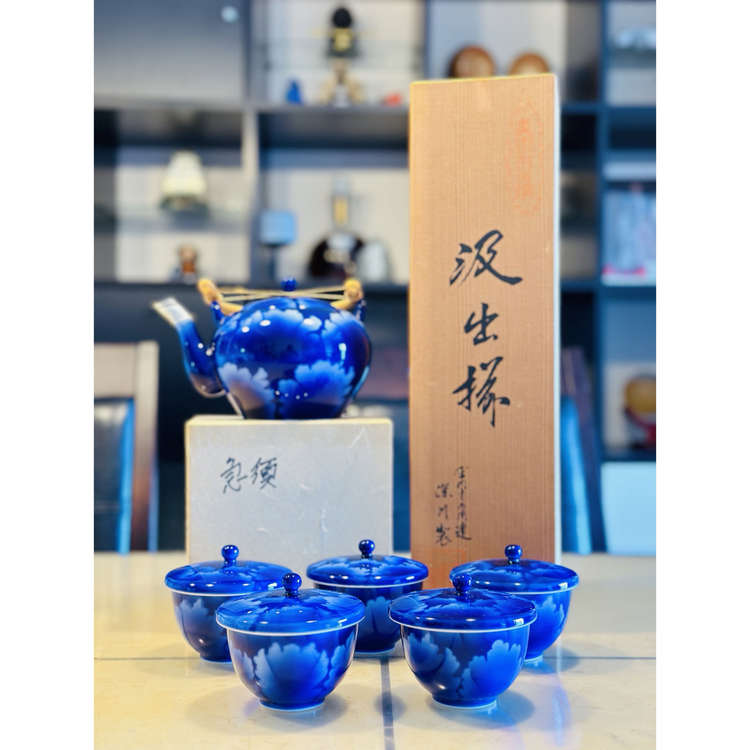 深川製磁 - 宮内庁御用達-【深川製磁】急須+湯呑みセットの通販 by HY