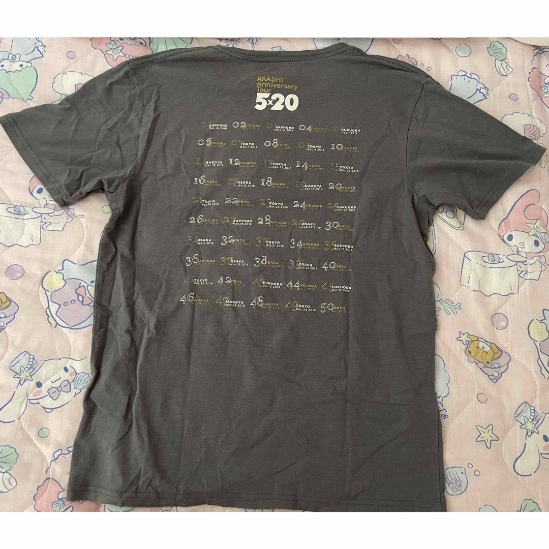 嵐 5×20 ツアーTシャツ 黒の通販 by ぱそ's shop｜ラクマ