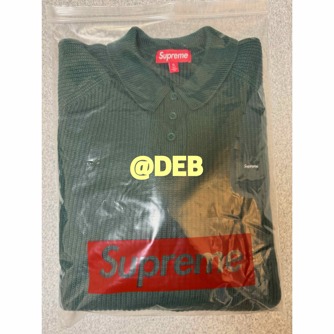 Supreme - Supreme Small Box Polo Sweater Green XLの通販 by でぶ