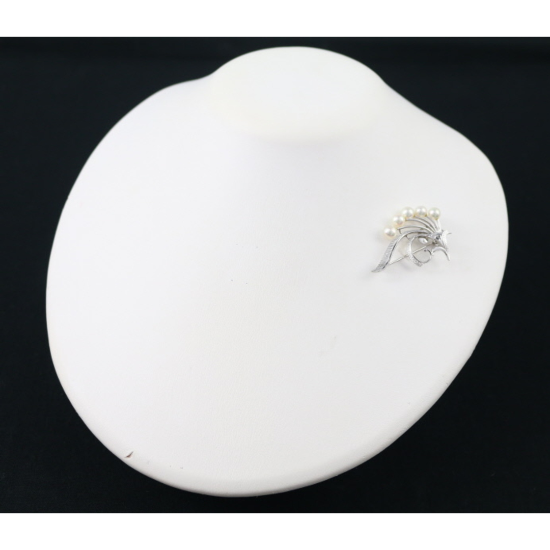 MIKIMOTO - ミキモト ブローチ パール 真珠 5.0-5.8mm シルバー の通販
