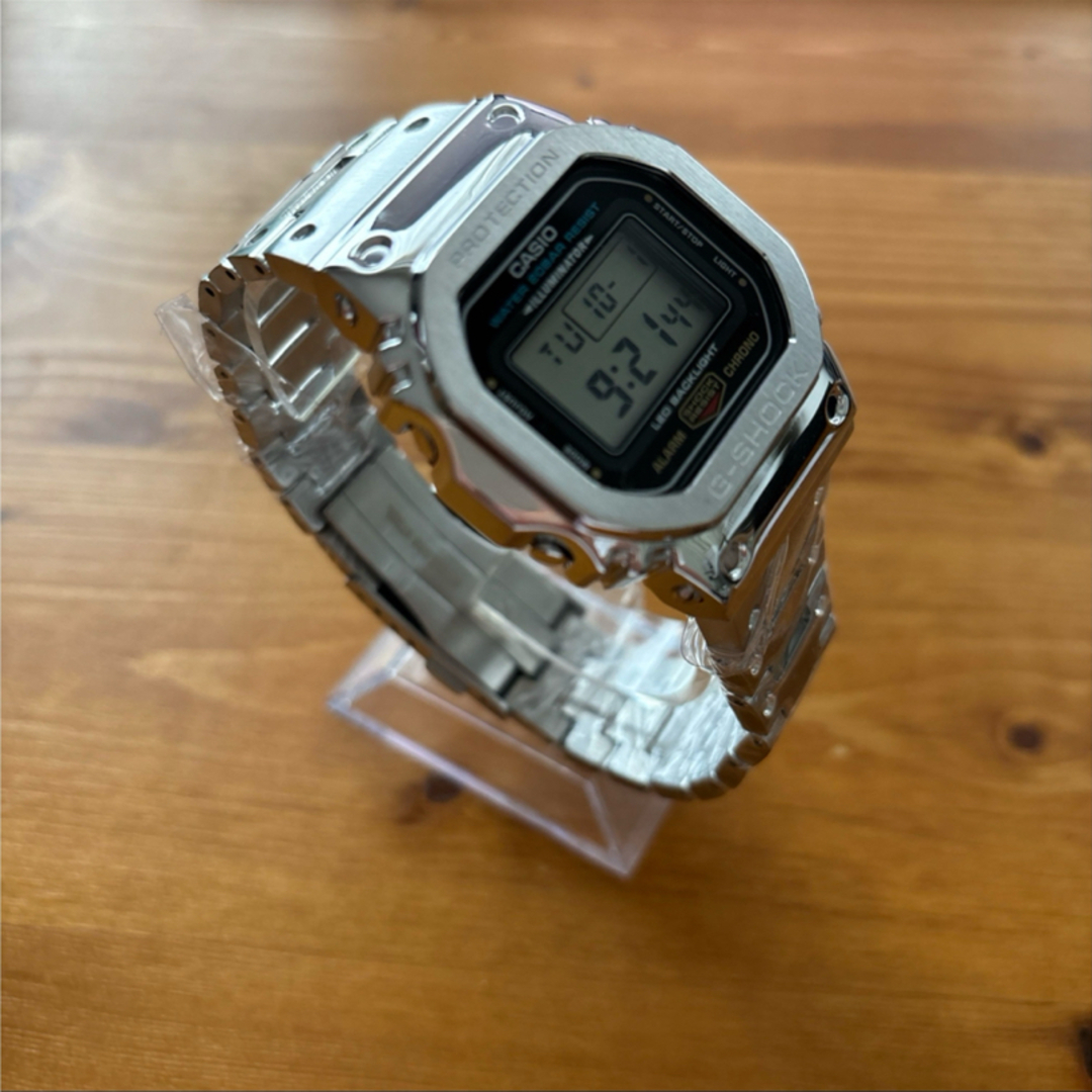 CASIO - G-SHOCK DW5600 シルバー フルメタルカスタムの通販 by BER's