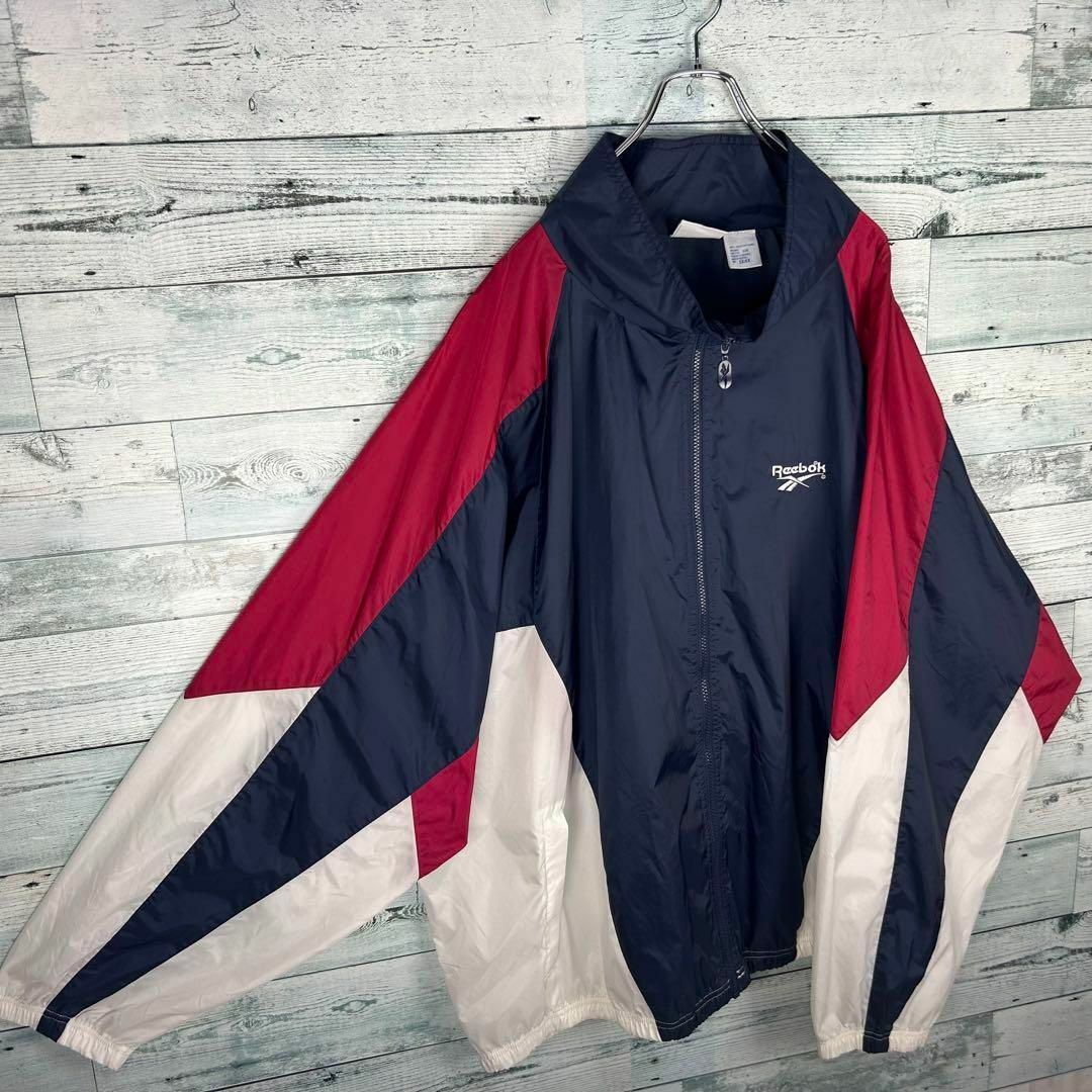 Reebok - リーボック 刺繍ロゴ 90s ナイロンジャケット 5XL 4480の通販