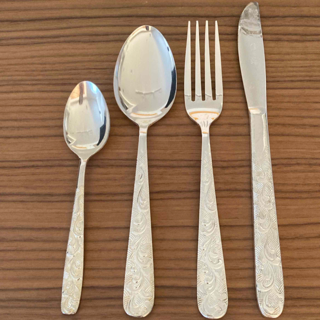 AZUMA SHOUJI - AZUMA 銀仕上げカトラリーSET ステンレス 昭和レトロの