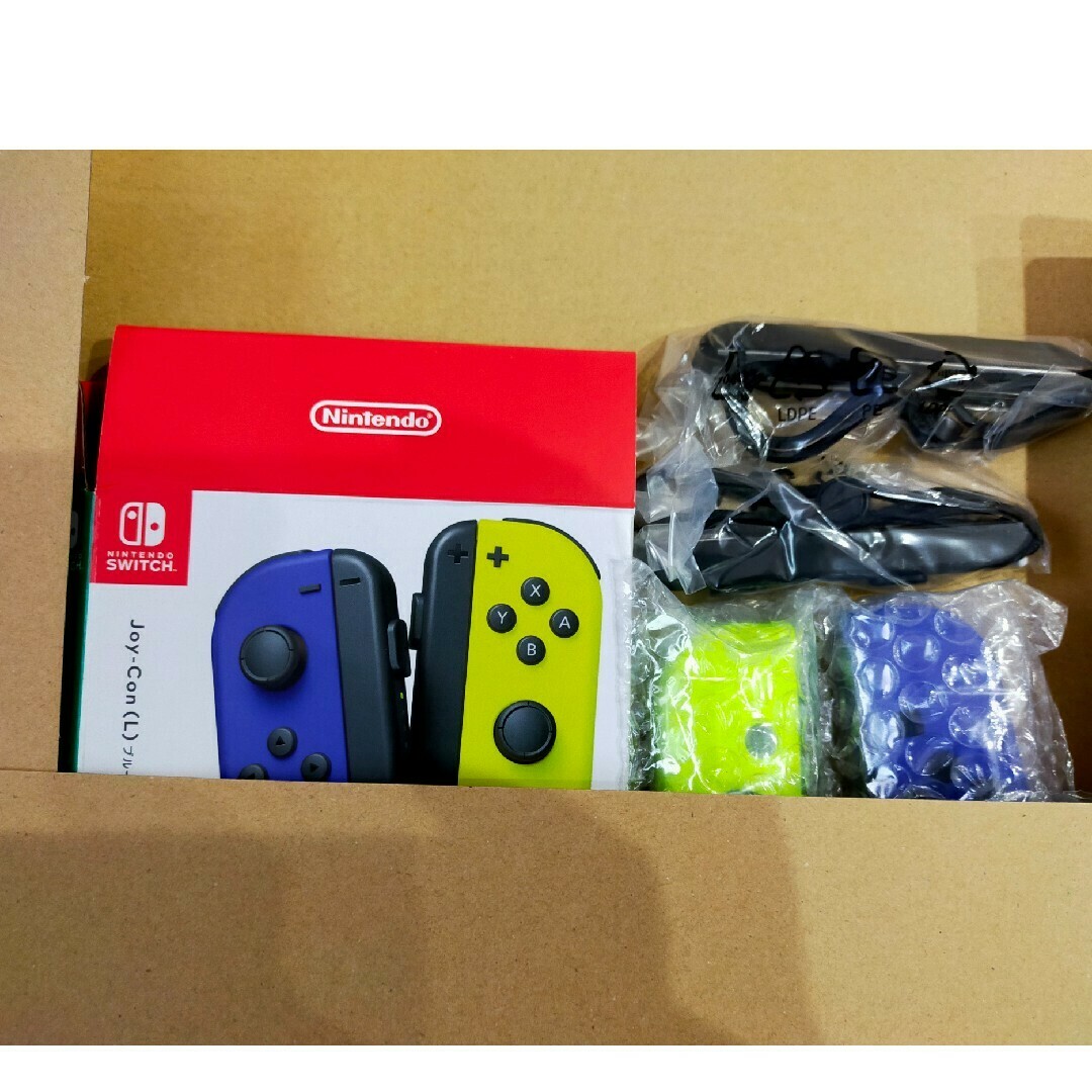 Nintendo Switch - Switch ジョイコン 純正品 ブルー/ネオンイエロー