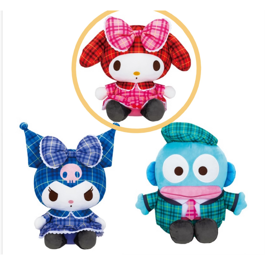マイメロディ - サンリオ チェック × チェックドール BIG ぬいぐるみ