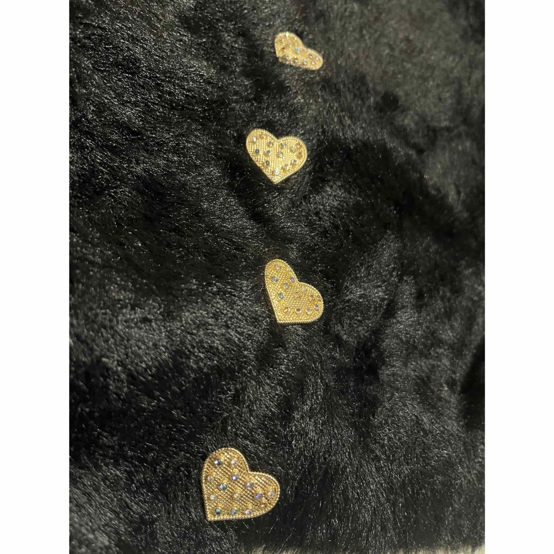 ZARA - 美品 ZARA ザラ ニット カーディガン ハート 金ボタン ビジュー