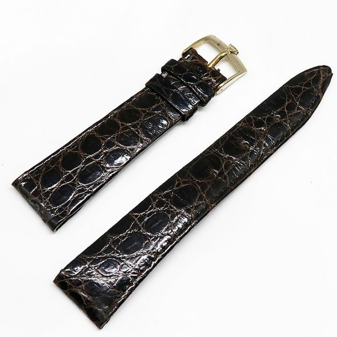 ROLEX ロレックス 純正 ワニ革ベルト 750 K18 尾錠 ラグ幅20㎜の通販