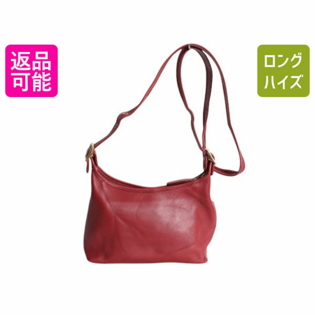 COACH - オールドコーチ 本革 レザー ミニ ショルダー バッグ 赤 COACH