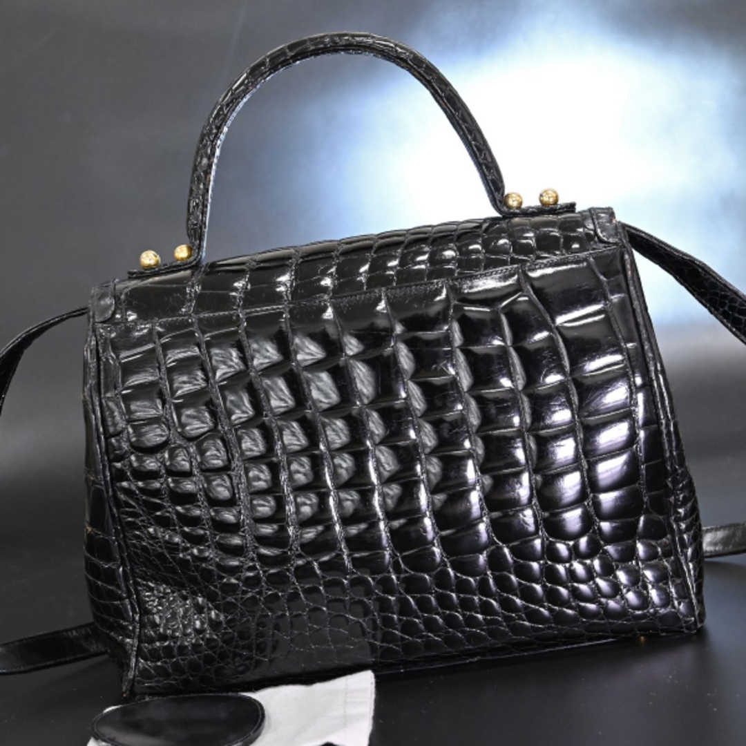 COMTESSE - 本物 超美品 コンテス 最高級クロコダイル セリューロック