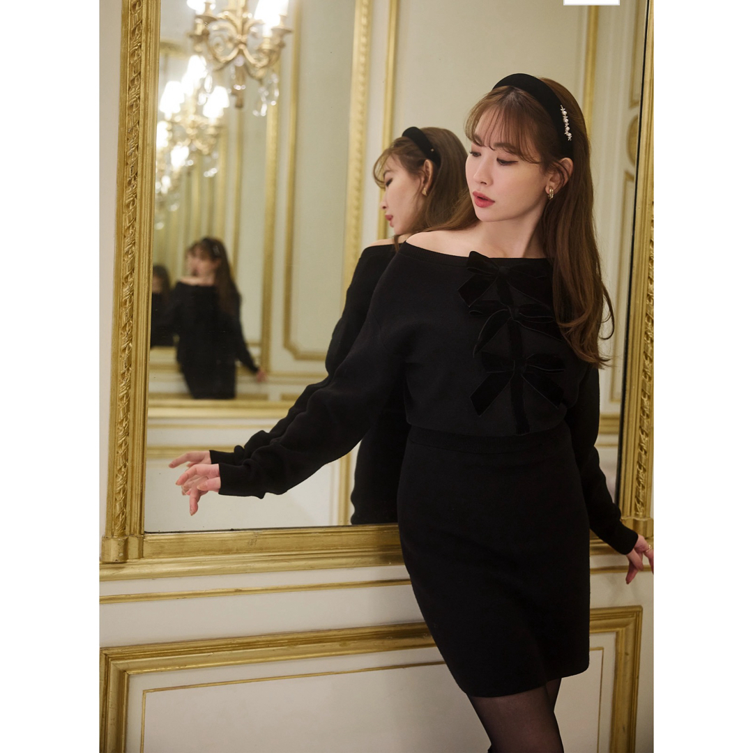 Herlipto Trois Logo Knit Mini Dress Sサイズ Logo Trois Knit