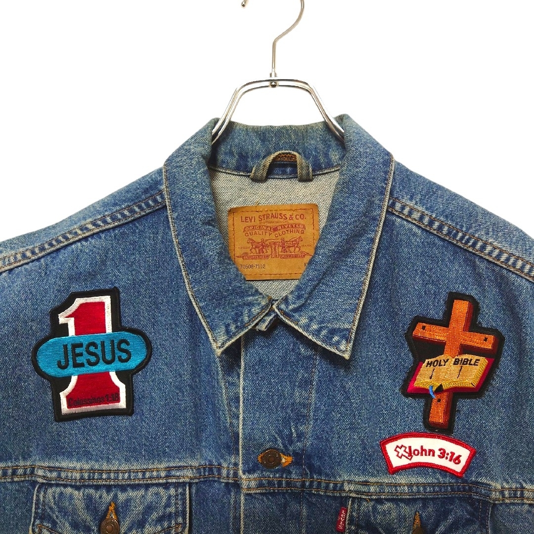 Levi's - 【LEVI'S】USA製 ワッペン刺繍 デニムベスト A-3125の通販 by