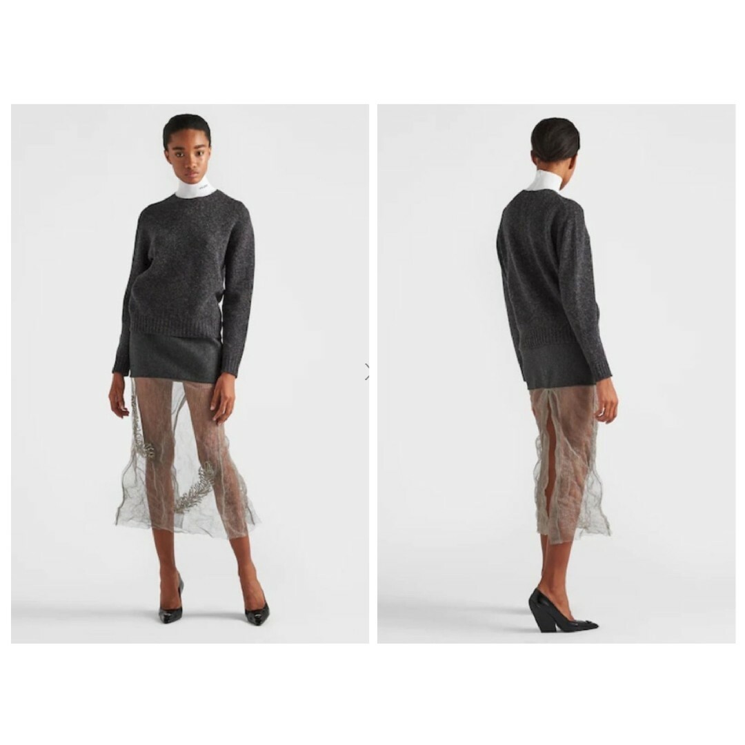 PRADA - PRADA プラダ タートルニット ダークグレー 40サイズの通販 by