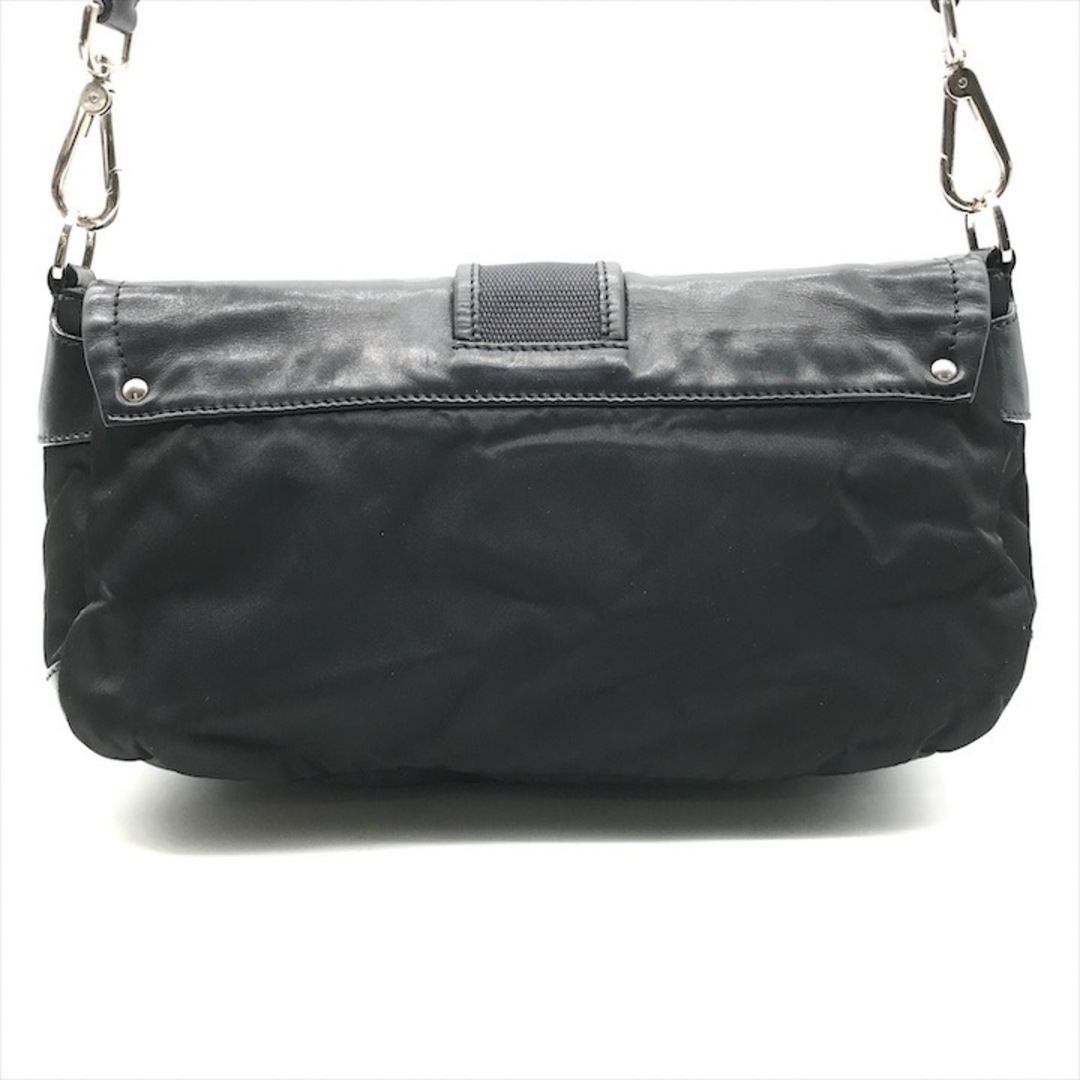 PRADA - 良品 PRADA プラダ 三角ロゴ プレート SV金具 レザー ナイロン