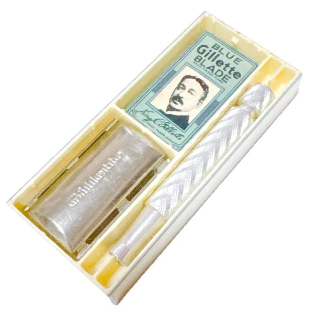 Gillette - BLUE Gillette BLADE カミソリ 剃刀 ひげ剃り ジレットの
